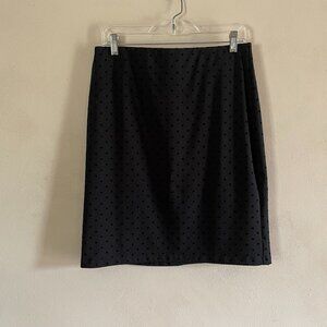 Old Navy Black Polka Dot Pencil Skirt